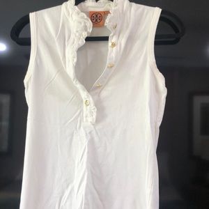 Tory Burch polo shirt.